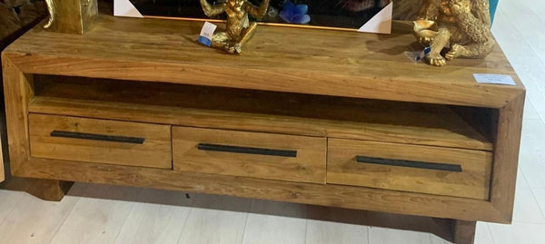 The Home Deco Factory Meuble TV En Teck EMOTV