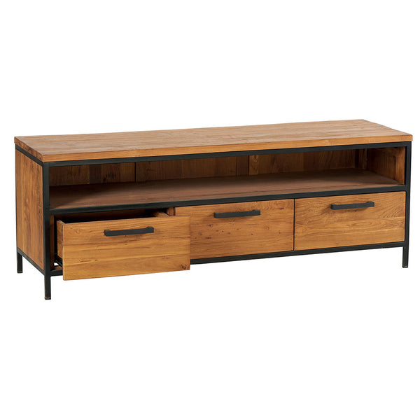 The Home Deco Factory Meuble TV En Teck NEVTV