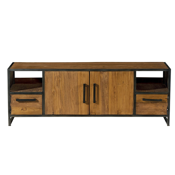 The Home Deco Factory Meuble TV En Teck ROMTV