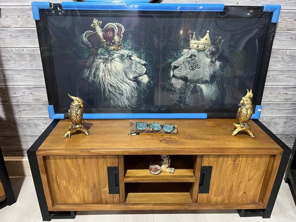 The Home Deco Factory Meuble TV En Teck TORTV