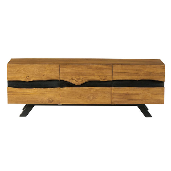 The Home Deco Factory Meuble TV En Teck VENUSTV