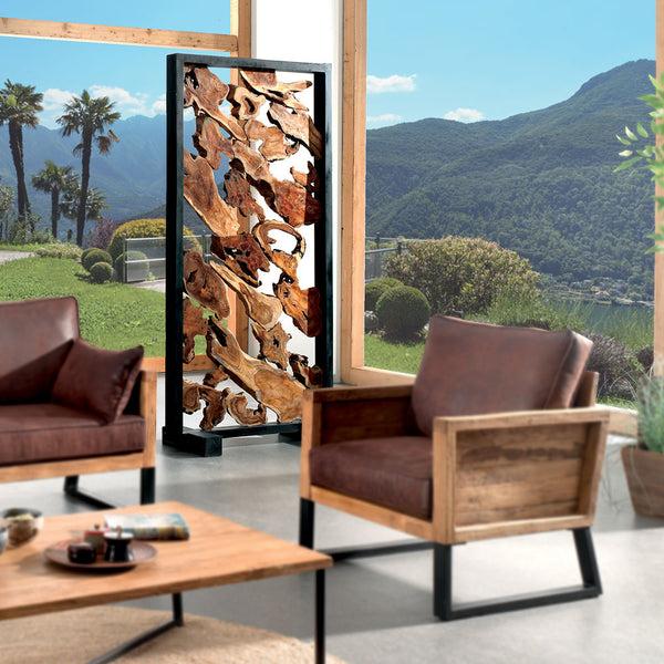 The Home Deco Factory Séparation En Teck SEPA100