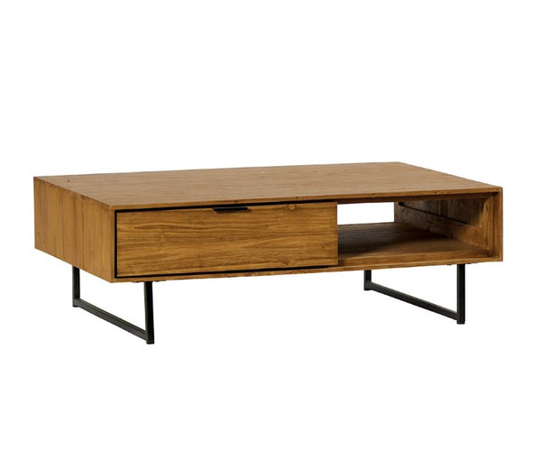 the home deco factory Table basse en Teck BAHTB