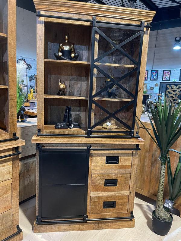 The Home Deco Factory Vitrine En Manguier Massif ASBVIT 100