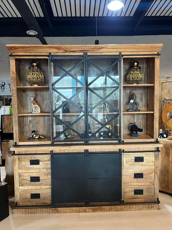 The Home Deco Factory Vitrine En Manguier Massif ASBVIT 200