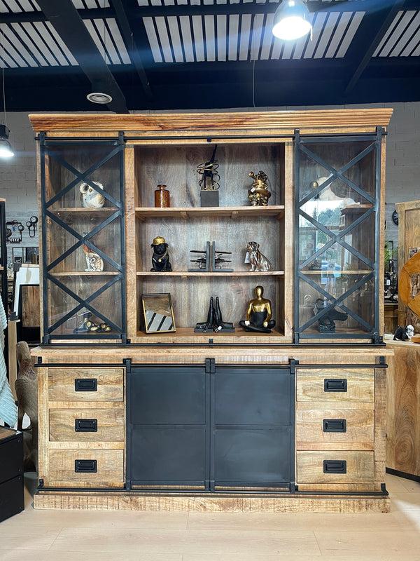 The Home Deco Factory Vitrine En Manguier Massif ASBVIT 200