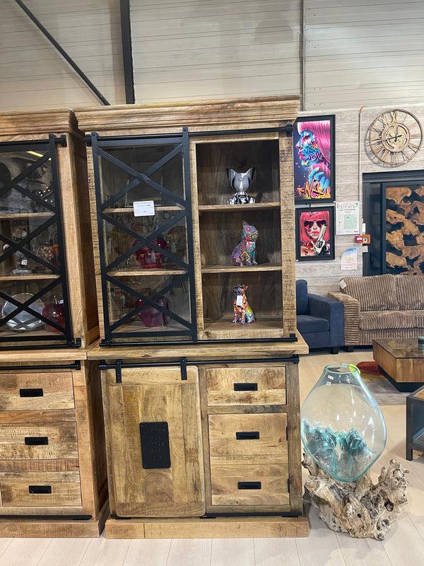 The Home Deco Factory Vitrine En Manguier Massif JUPITER-210