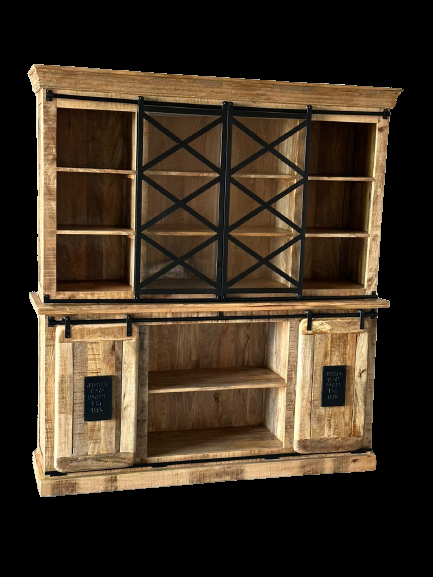 The Home Deco Factory Vitrine En Manguier Massif JUPITER-219