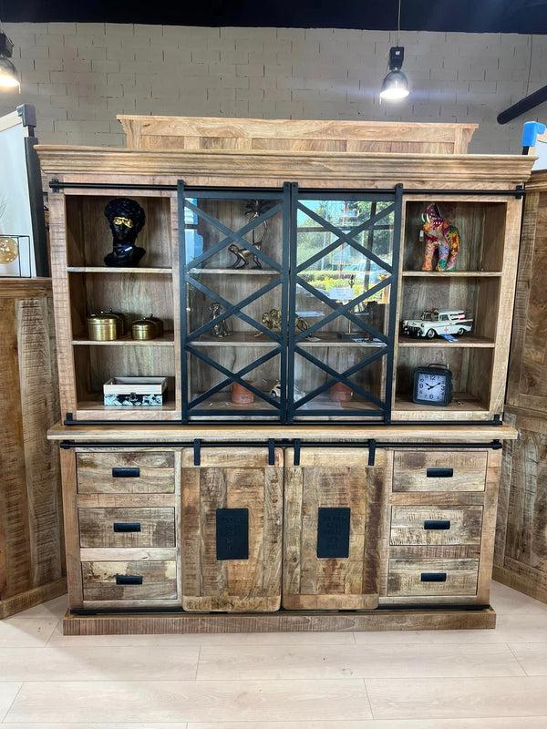 The Home Deco Factory Vitrine En Manguier Massif JUPITER-219