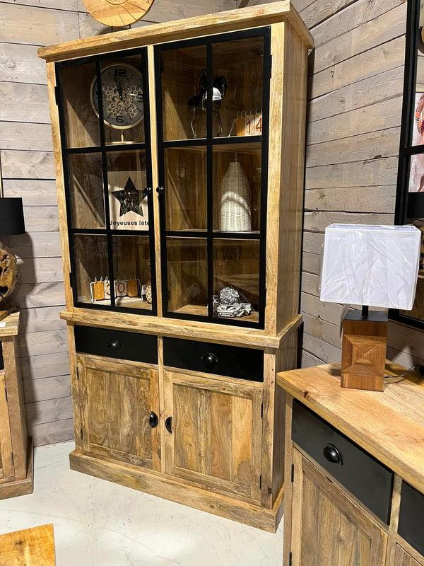 The Home Deco Factory Vitrine En Manguier Massif WOOD-212