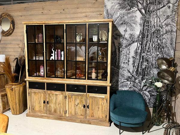 The Home Deco Factory Vitrine En Manguier Massif WOOD-220