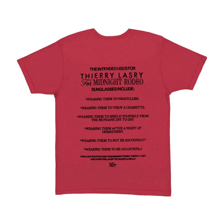 Thierry Lasry THIERRY LASRY X MIDNIGHT RODEO T-SHIRT - RED Small