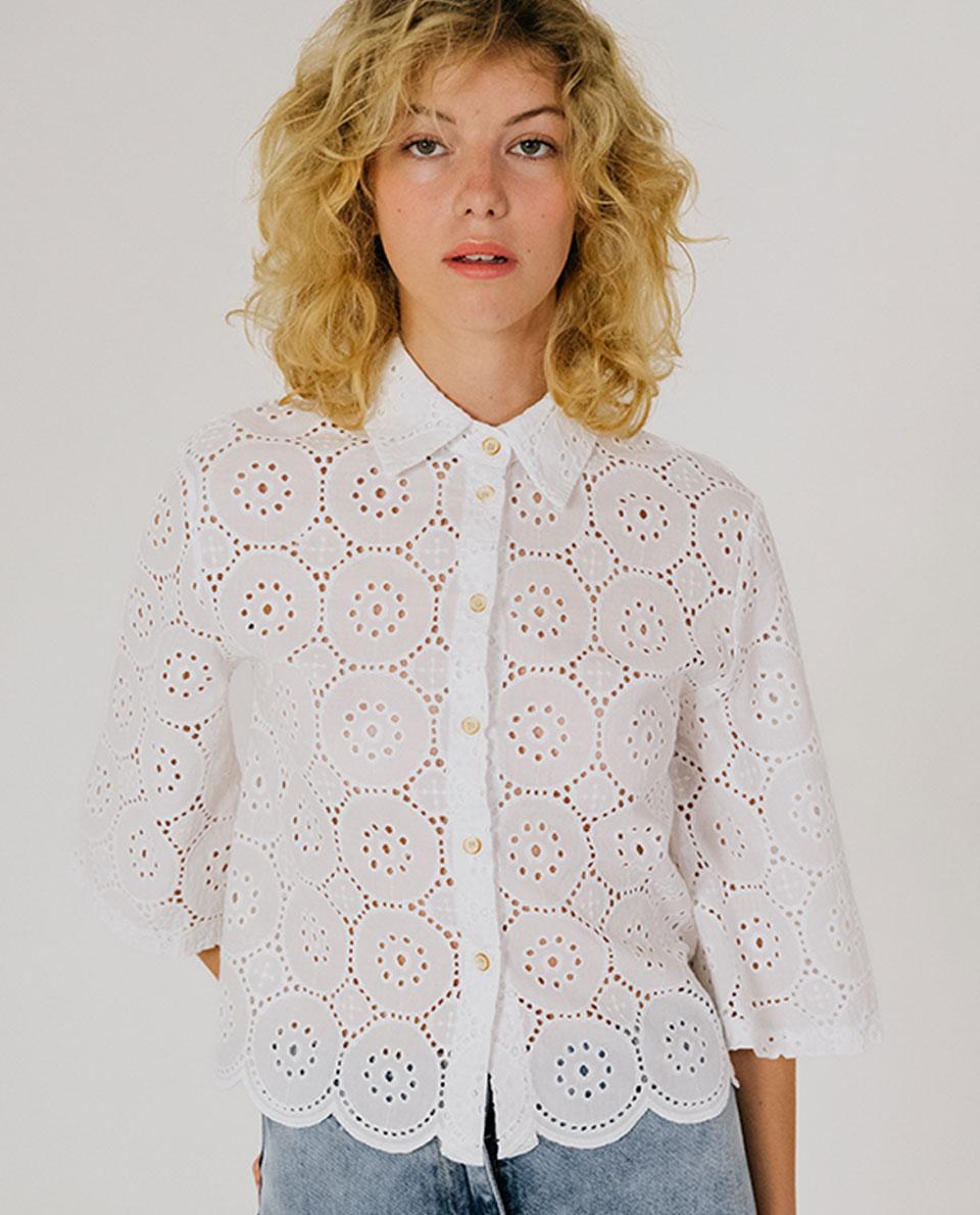 Tinsels Chemise ANOUCK – COTTAGE Blanc