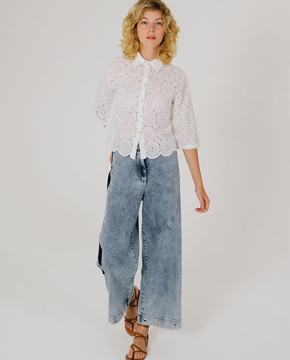 Tinsels Denim XULU – ON BLUE Œillets