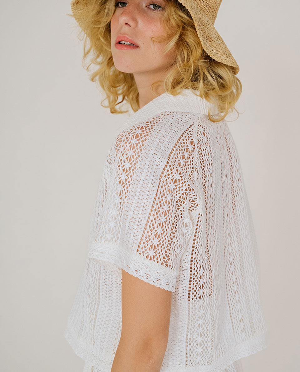 Tinsels Top CLEO – DESERT Ecru