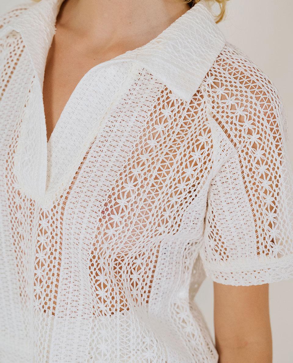 Tinsels Top CLEO – DESERT Ecru