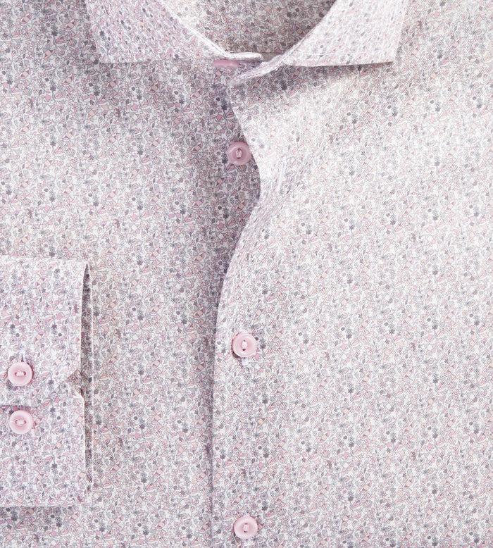 Tip Top Modern Fit Floral Print Non-Iron Dress Shirt