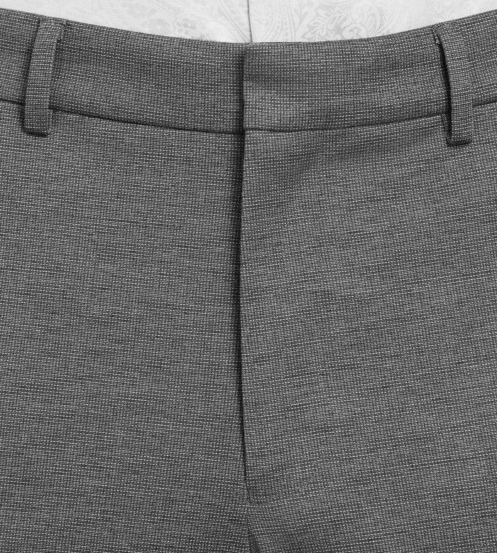 Tip Top Modern Fit Knit Micro Check Print Dress Pant