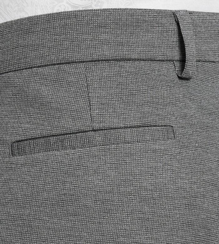 Tip Top Modern Fit Knit Micro Check Print Dress Pant