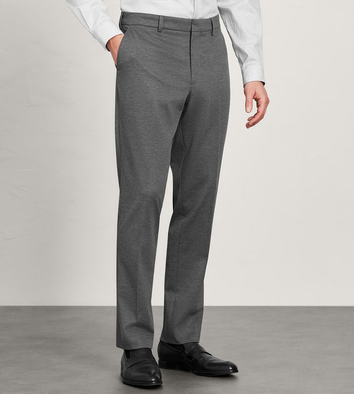 tip top Modern Fit Knit Micro Check Print Dress Pant