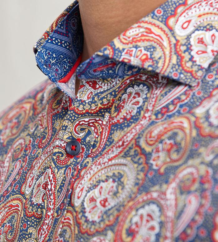 Tip Top Modern Fit Long Sleeve Printed Casual Shirt