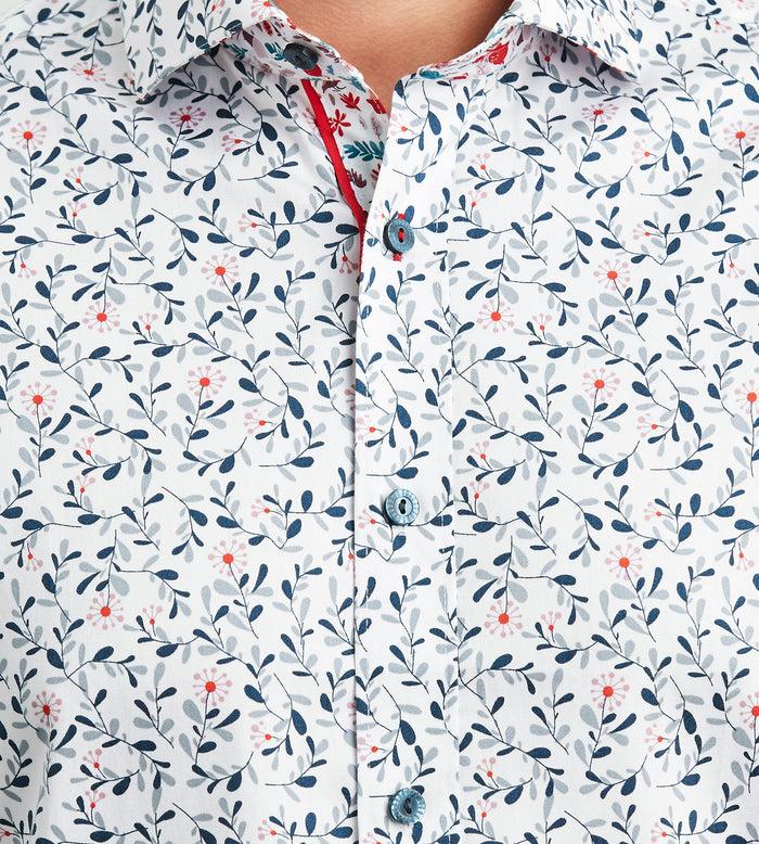 Tip Top Modern Fit Long Sleeve Printed Casual Shirt