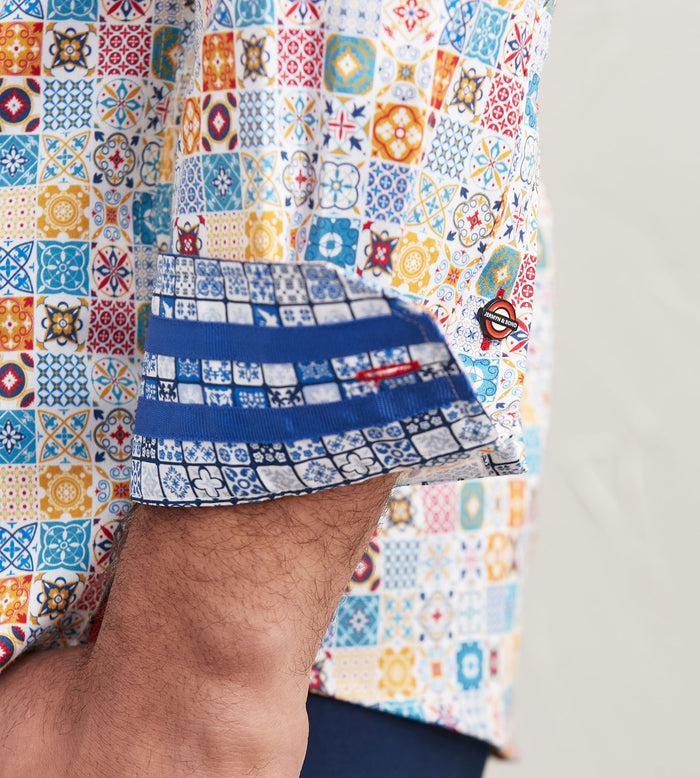 Tip Top Modern Fit Long Sleeve Printed Casual Shirt