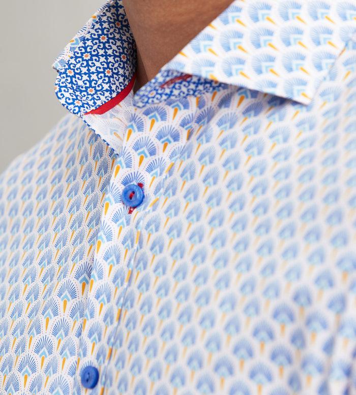 Tip Top Modern Fit Long Sleeve Printed Casual Shirt