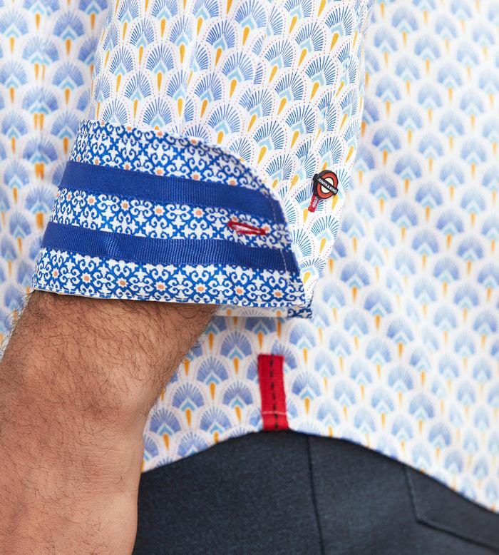 Tip Top Modern Fit Long Sleeve Printed Casual Shirt