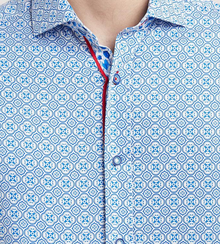 Tip Top Modern Fit Long Sleeve Printed Casual Shirt