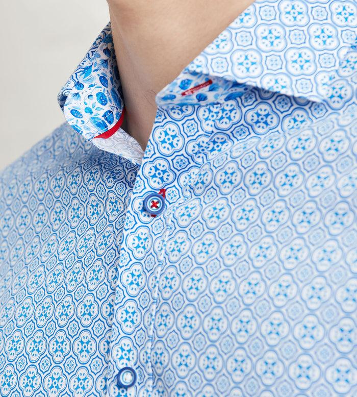 Tip Top Modern Fit Long Sleeve Printed Casual Shirt