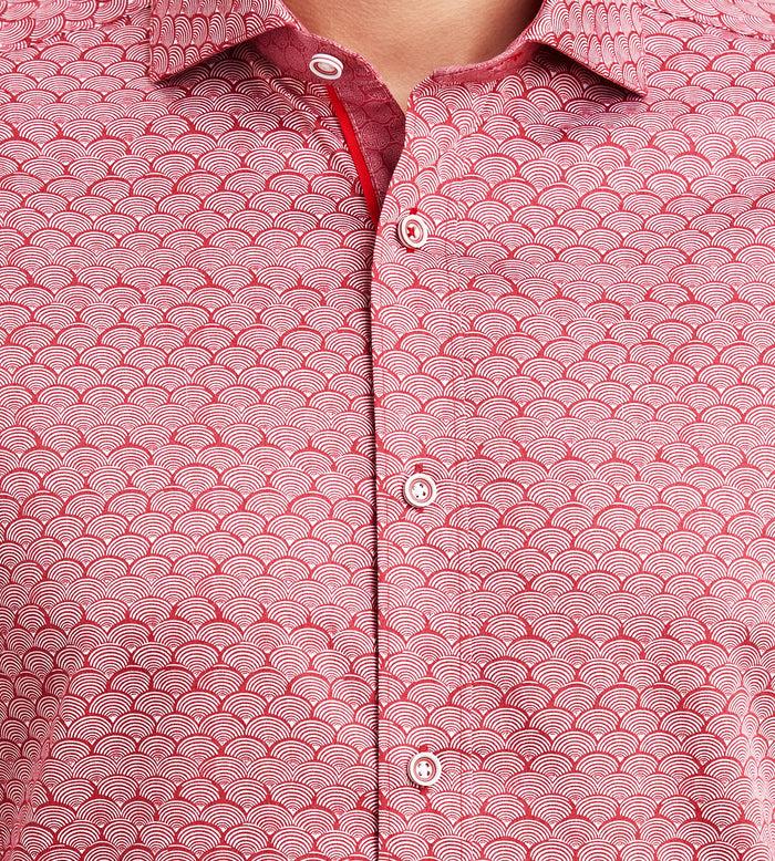 Tip Top Modern Fit Long Sleeve Printed Casual Shirt