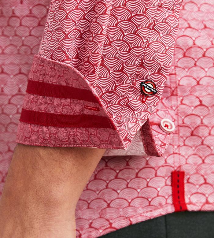 Tip Top Modern Fit Long Sleeve Printed Casual Shirt