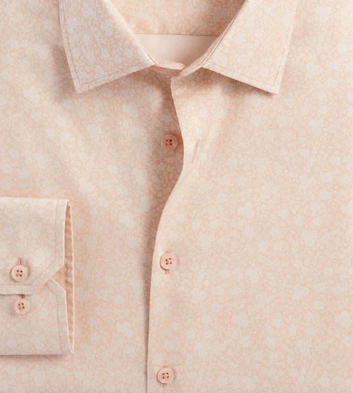 Tip Top Modern Fit Non-Iron Printed Sateen Dress Shirt
