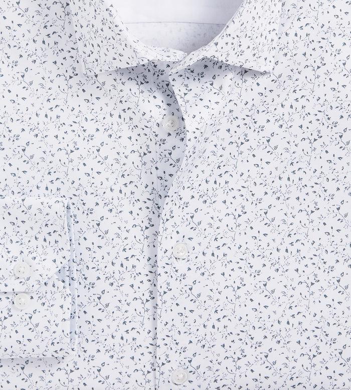 Tip Top Slim Fit 360° Stretch Soft Touch Botanical Print Jersey Dress Shirt