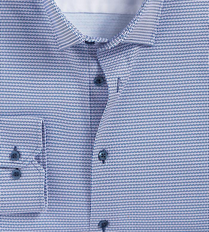 Tip Top Slim Fit 360° Stretch Soft Touch Geo Print Jersey Dress Shirt