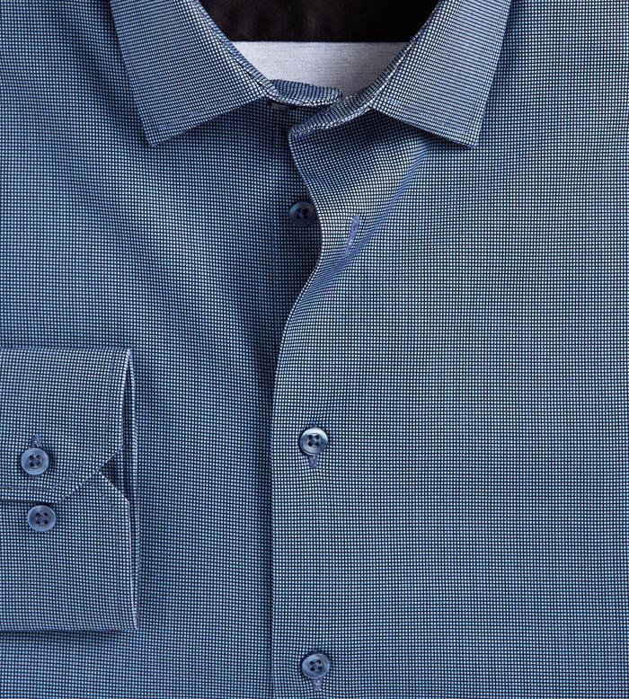 Tip Top Slim Fit 360° Stretch Soft Touch Jacquard Print Jersey Dress Shirt