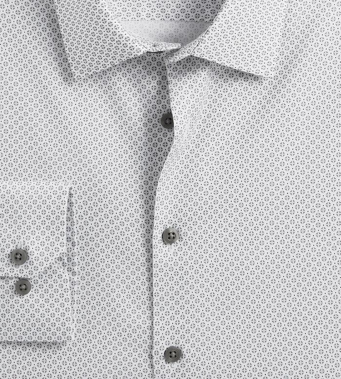 Tip Top Slim Fit Non-Iron Printed Sateen Dress Shirt