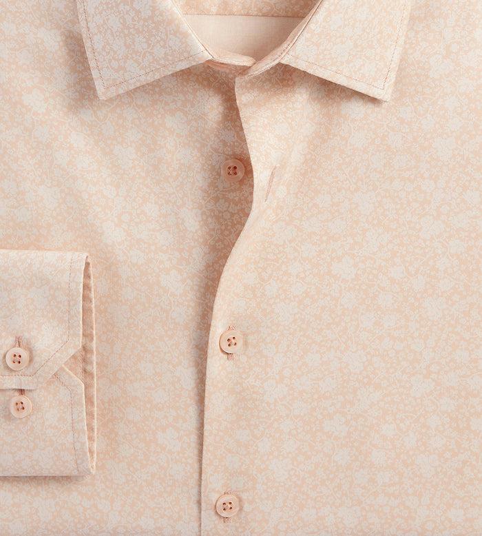 Tip Top Slim Fit Non-Iron Printed Sateen Dress Shirt
