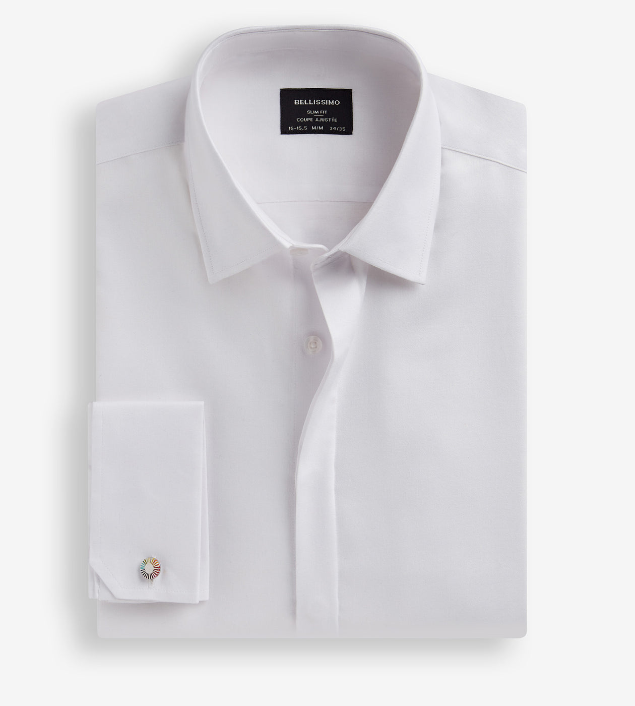 Tip Top Slim Fit Non-Iron Tuxedo Sateen Dress Shirt