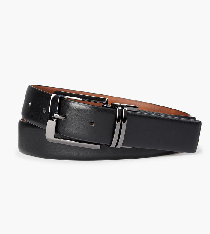 Tip Top Belt Reversible Double Gunmetal Buckle