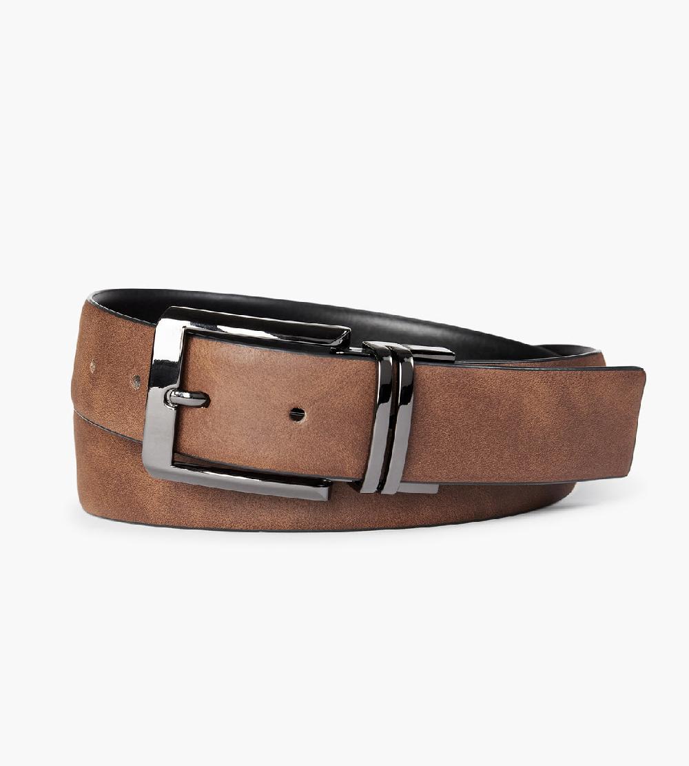 Tip Top Belt Reversible Double Gunmetal Buckle