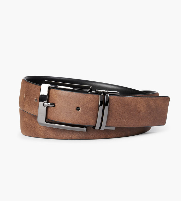 Tip Top Belt Reversible Double Gunmetal Buckle