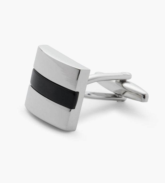 Tip Top Black Stone Cuff Links