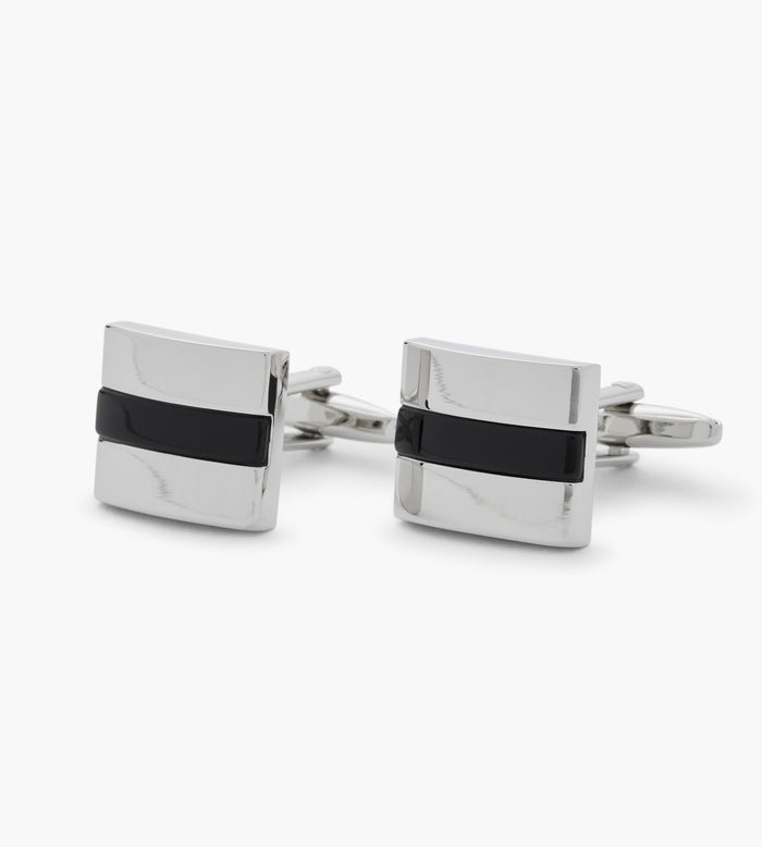 Tip Top Black Stone Cuff Links