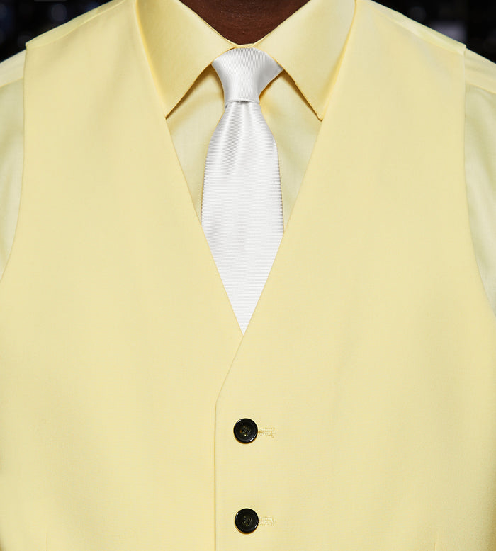 Tip Top Bright Yellow Solid Suit Vest