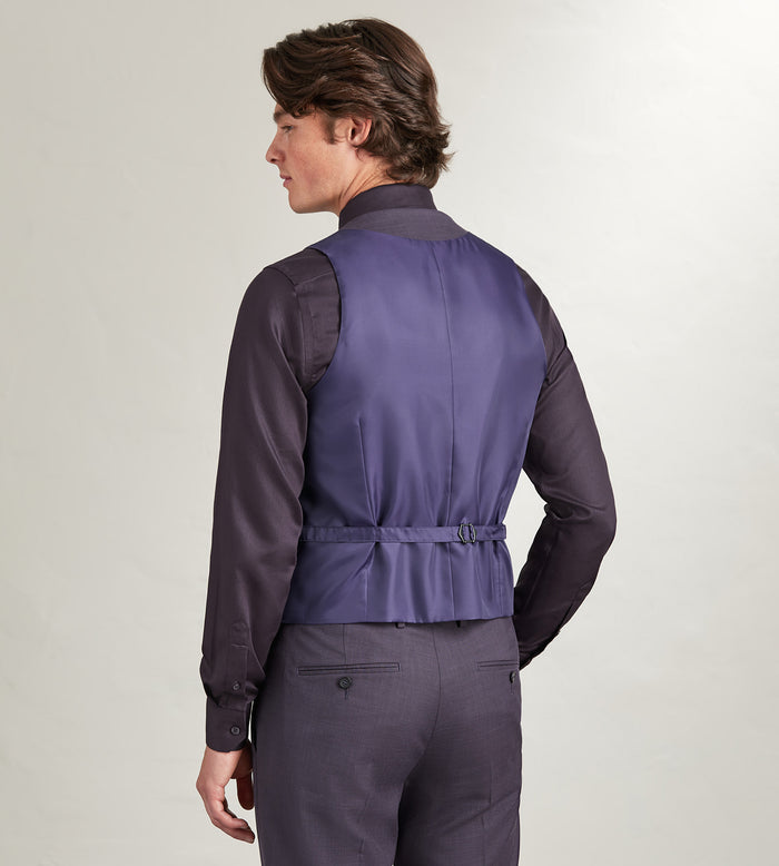 Tip Top Deep Purple Solid Suit Vest