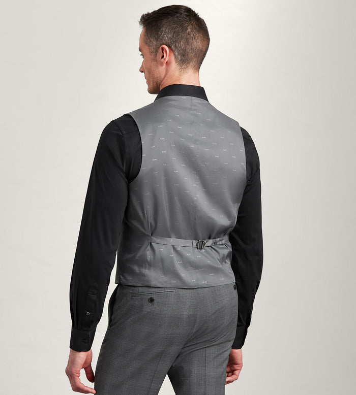 Tip Top Grey Plaid Suit Vest