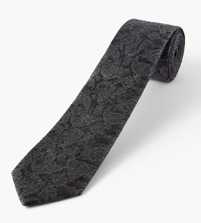 Tip Top Heathered Tie Paisley