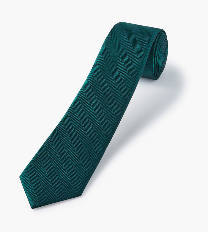 Tip Top Herringbone Solid Tie